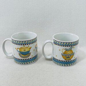 Sakura Mug Debbie Mumm Vintage Country Kitchen Set 2 Countryside Americana Farm